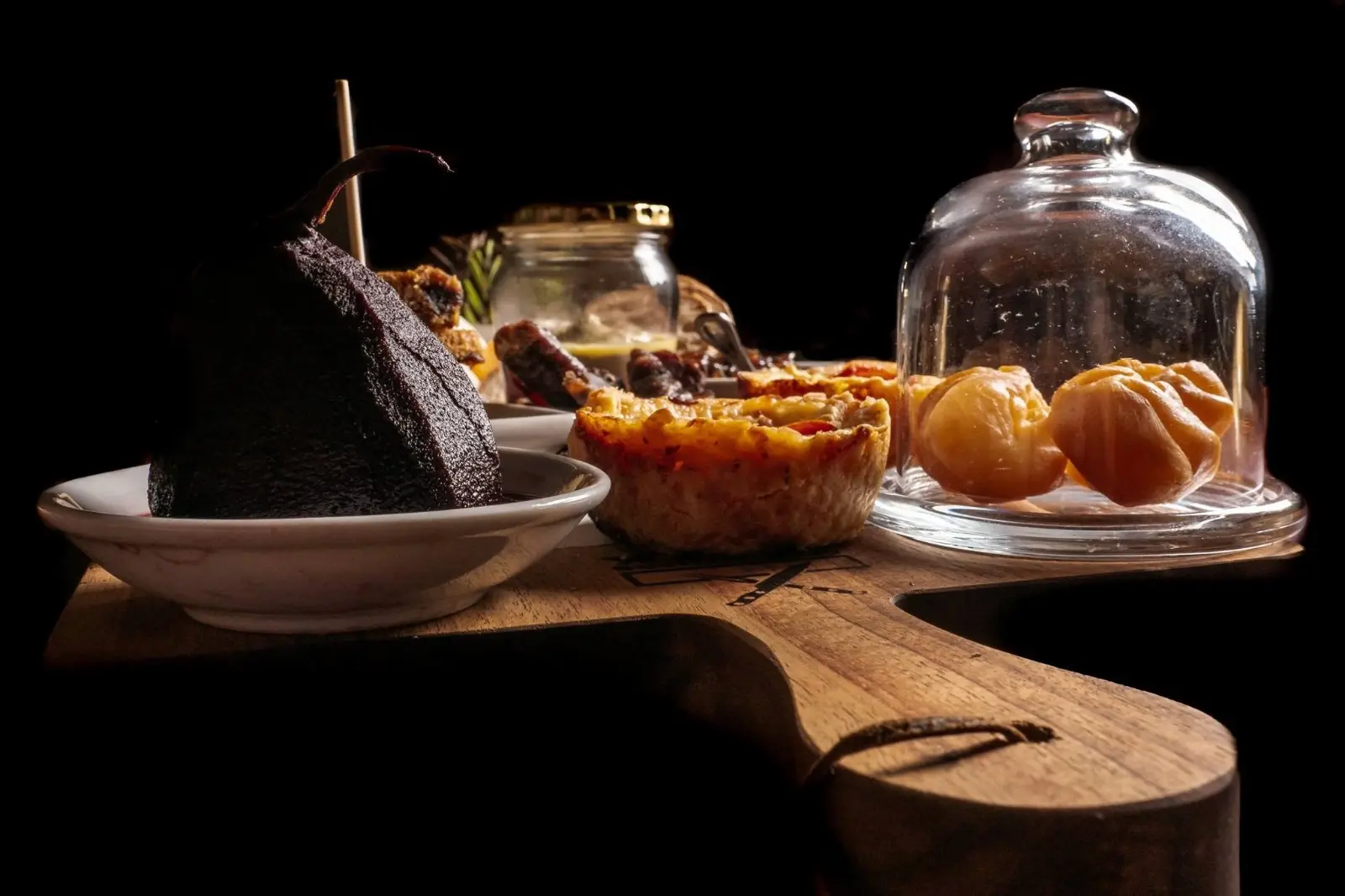 A generous country food board served at Ormonde Wines